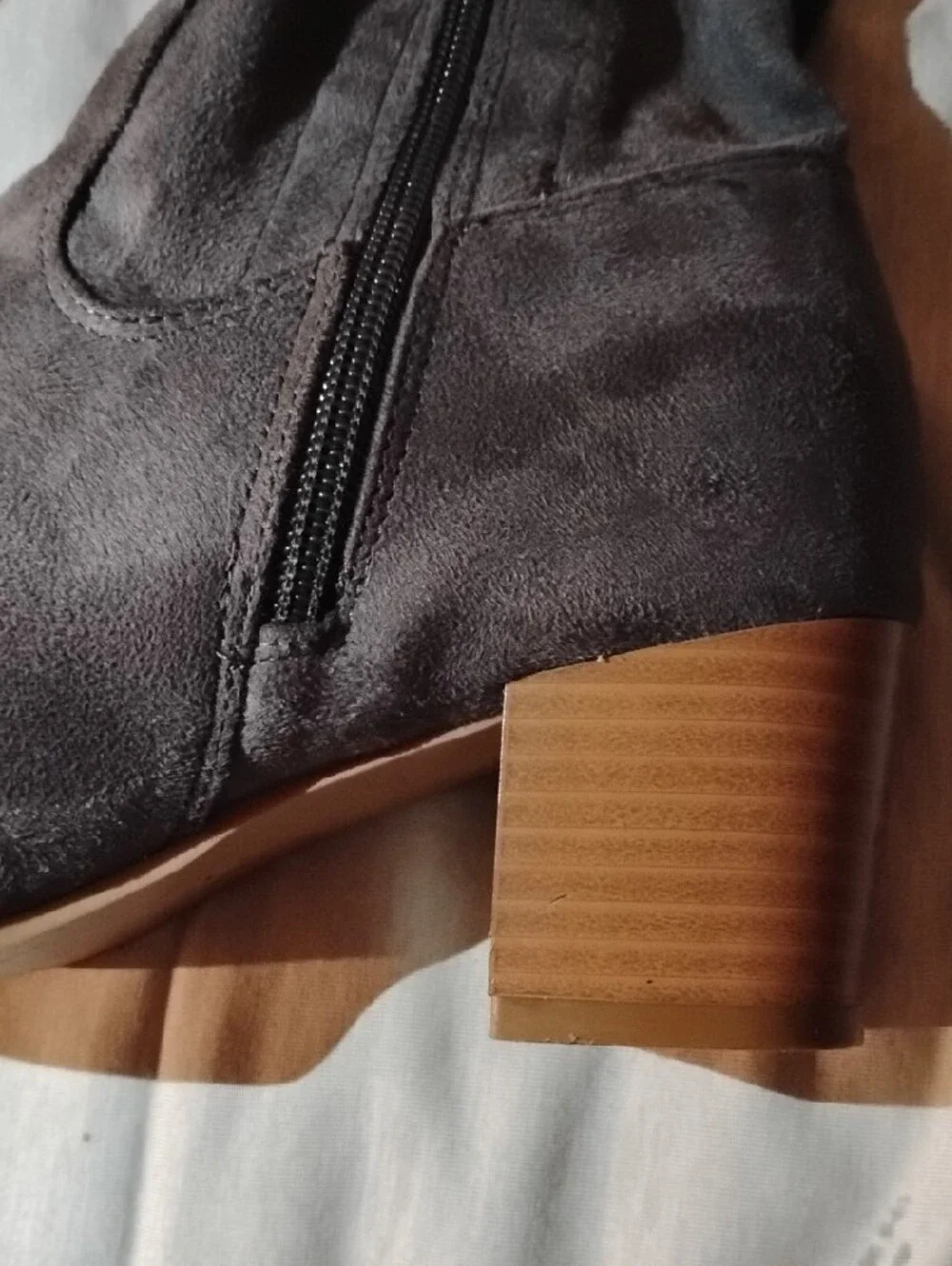 Caslon Over-the-Knee Block Heel Women’s Boots in Gray  Size 8W